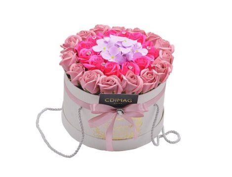 Cutie cu trandafiri si hortensie de sapun, Hand Made by CDIMAG®