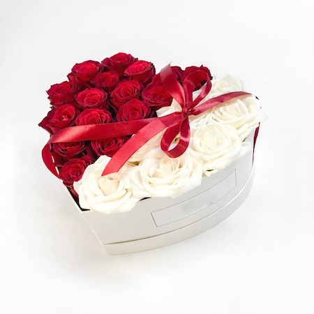 Aranjament Floral Cutie cu Trandafiri Sapun , love, CDIMAG - CDI-121