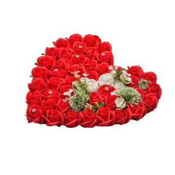Cutie cu trandafiri de sapun si floare de Colt Conservata-00