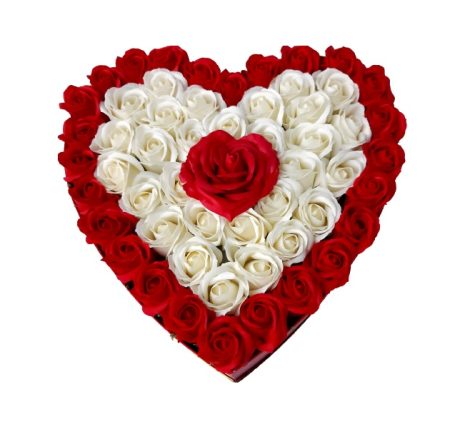 cutie-inima-dragoste-eterna-55-de-trandafiri-din-sapun-funda-35x35x16-xbd11